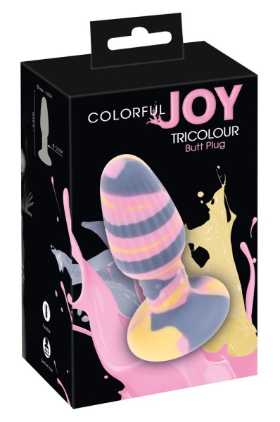 Analplug „Colorful Joy Triple Colour Butt Plug“ mit Saugfuß - vergleichen und günstig kaufen